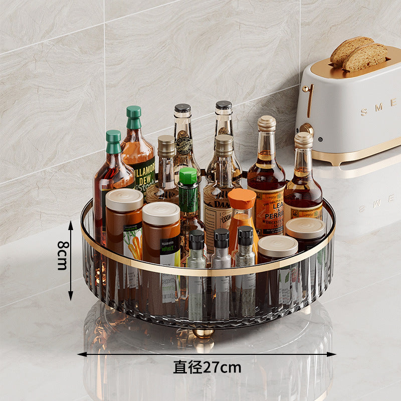 Transparent Rotating Spice Rack