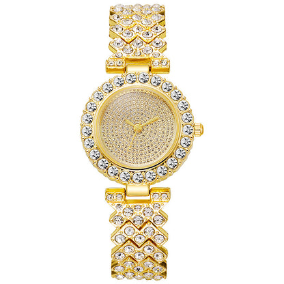 Cross-Border Rhinestone Women's Bracelet Watch