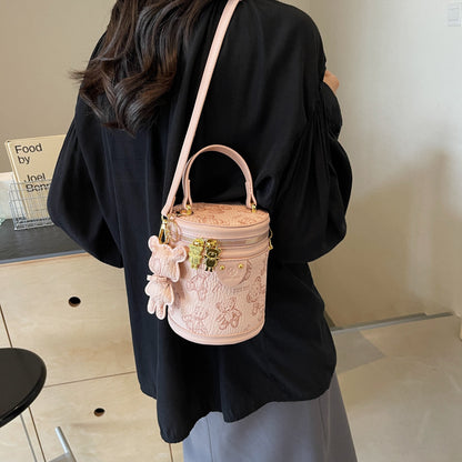 High-end fashion portable bucket bag