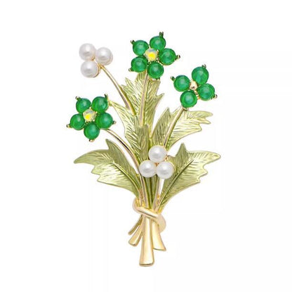 Bouquet brooch for women's high-end fashion