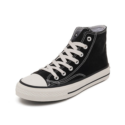 New canvas shoes for women 1970s high top lace up