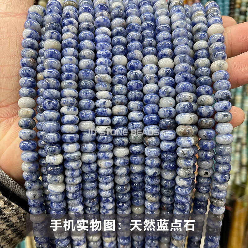 8 * 4Mm natural stone chalcedony abacus beads loose beads