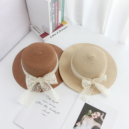 New Lace Hat Women's Summer Flat Brim Fashion Sun