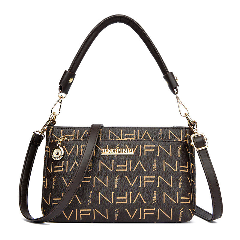 New printed alphabet women's bag