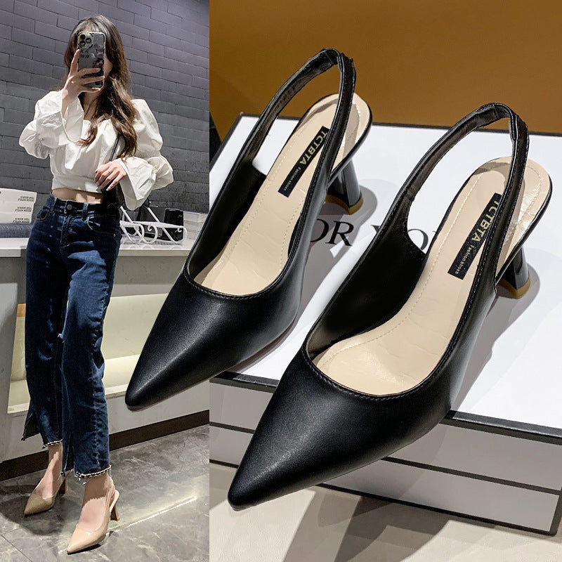 Pointed high heels women fashion