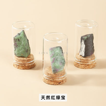 Crystal rock ore specimen wishing bottle