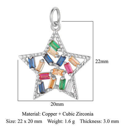 Star Eye Sun Copper Zircon Pendant