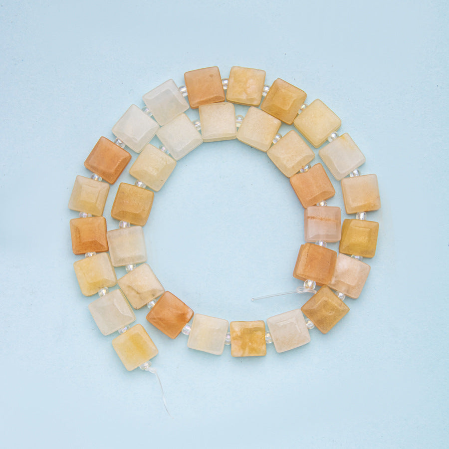 Crystal square shaped beads loose beads