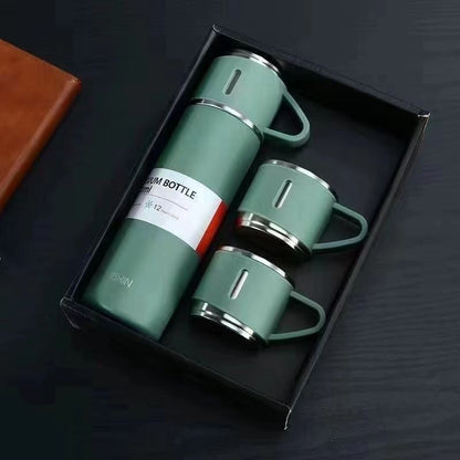 Stainless steel spray thermos cup set