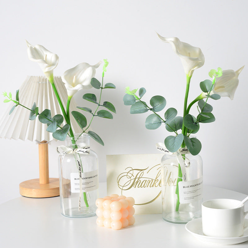 Simulation Calla Lily Eucalyptus Bouquet