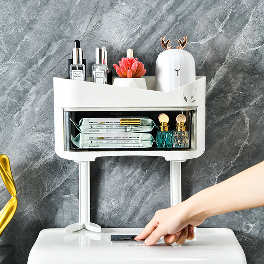 No-Drill Toilet Top Storage Rack