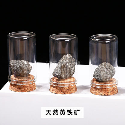 Crystal rock ore specimen wishing bottle