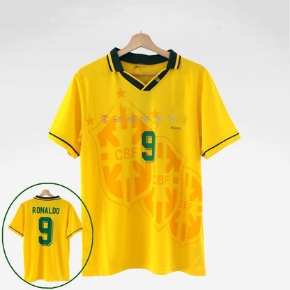 1994 World Cup Brazil Home 11 Rom¨¢rio Retro Jersey