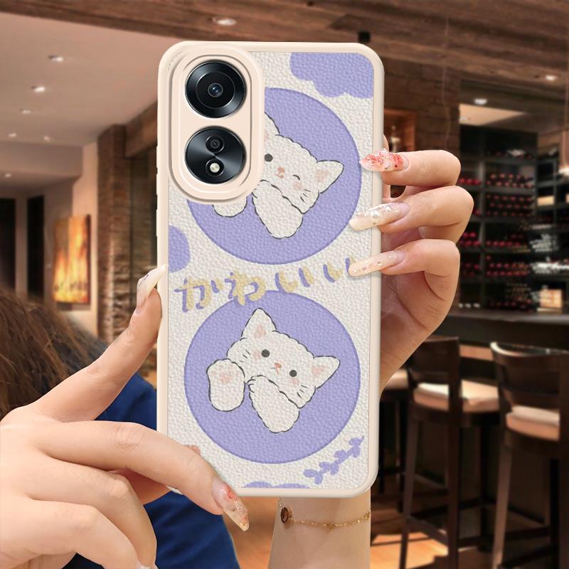 OPPO A58 Silicone Fun Anime Case Youth Trendy Creative Luxury