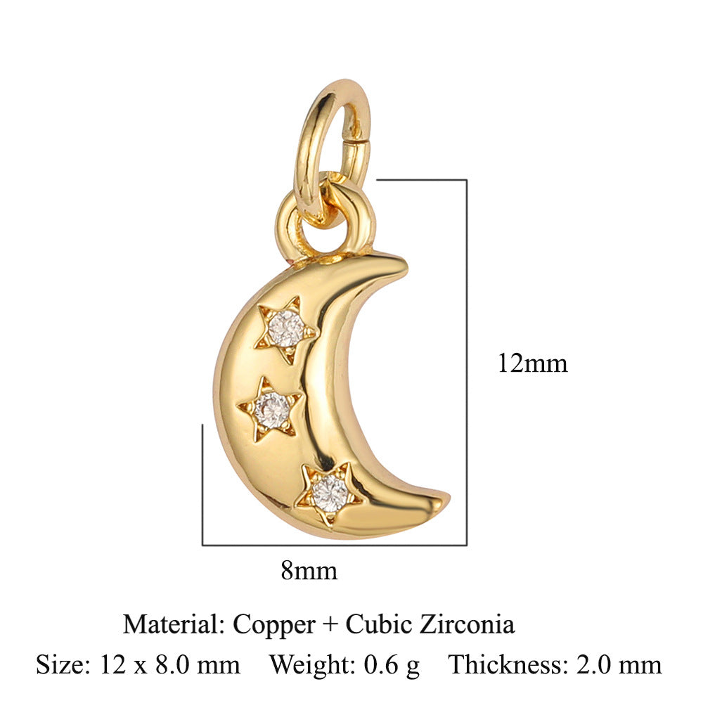 Zircon Sun Star Moon Bee Butterfly Pendant