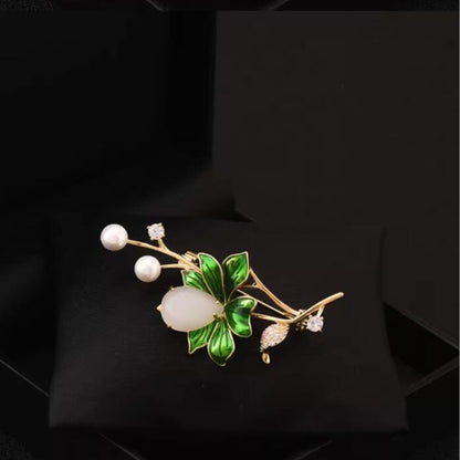 High-end lotus brooch