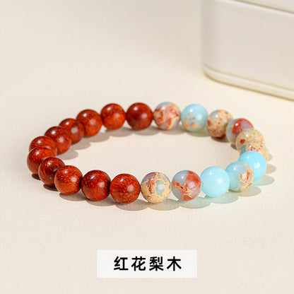 Pulsera de sándalo con piedra de Shoushan 