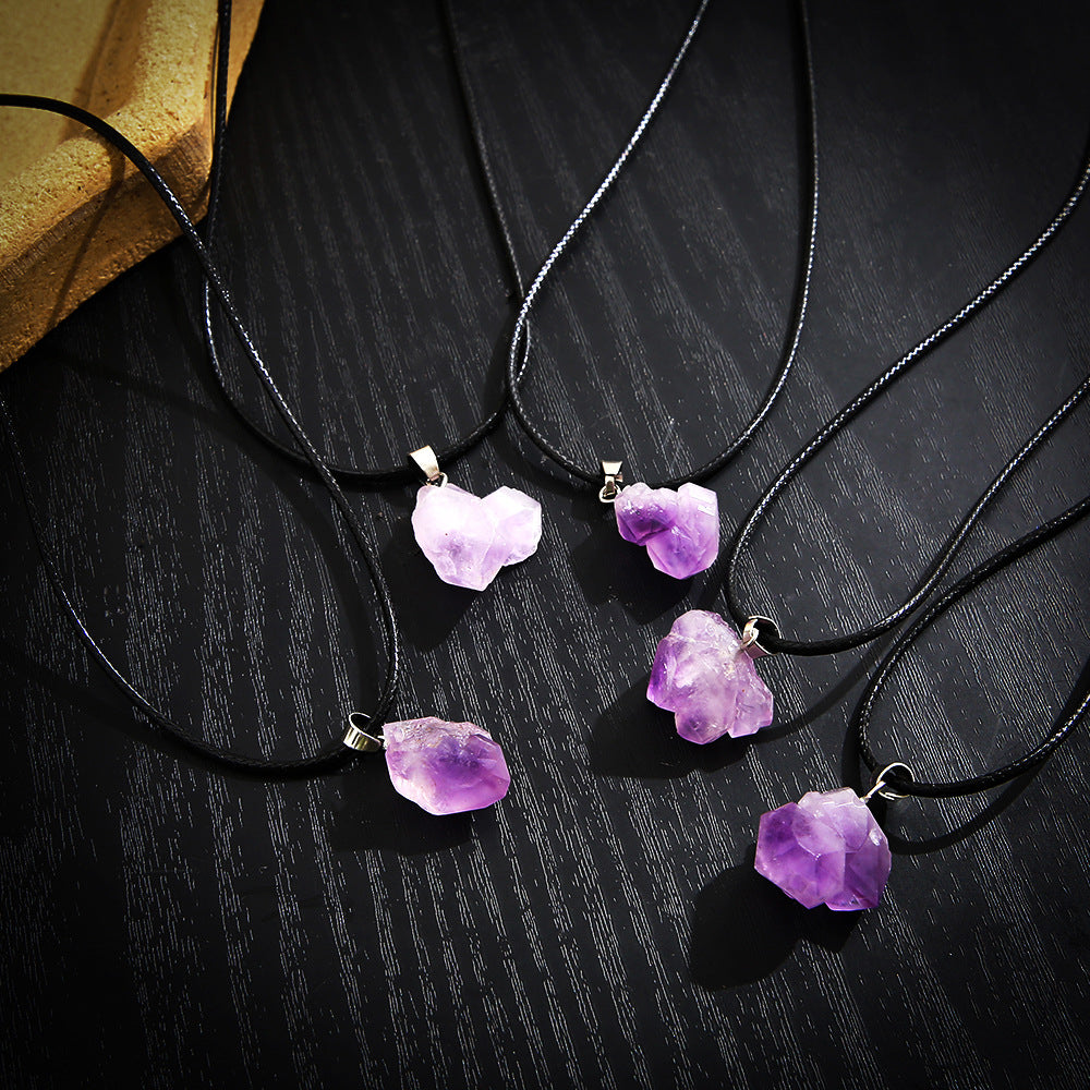 Lavender Amethyst Clavicle Necklace 5-Pack