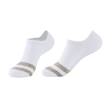 Men's Short Socks Thin Sweat-Wicking Breathable Invisible Cotton Low-Cut