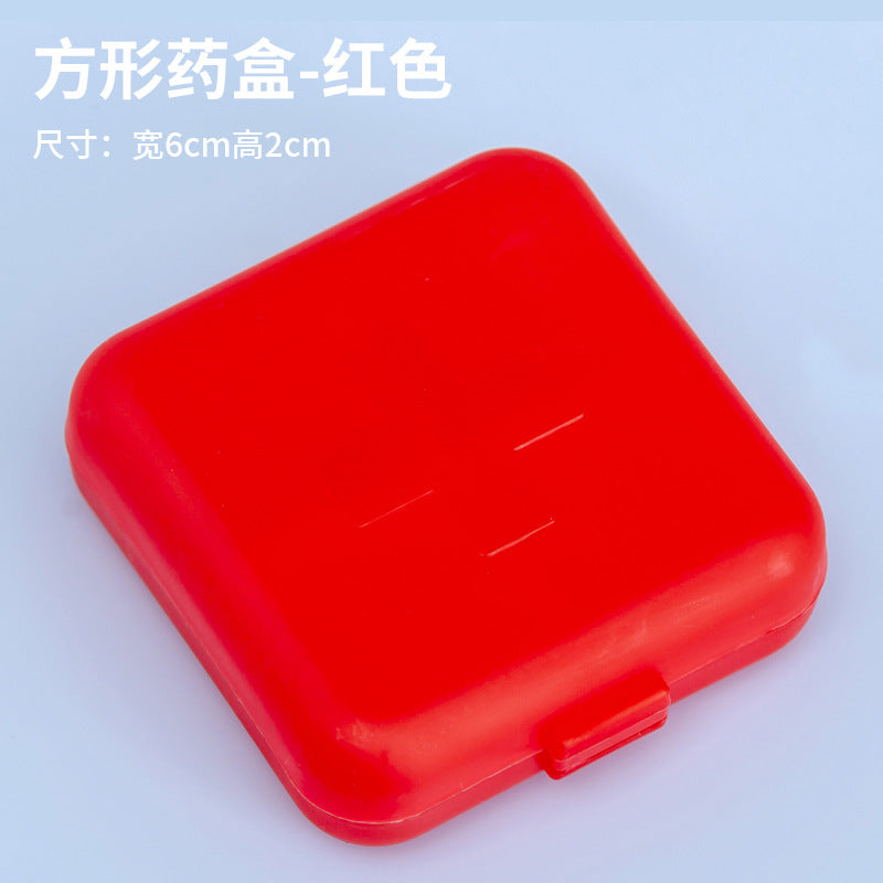 Cross-Shaped 4-Compartment Pill Box