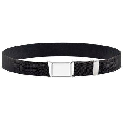 Elastic band monochrome pants belt