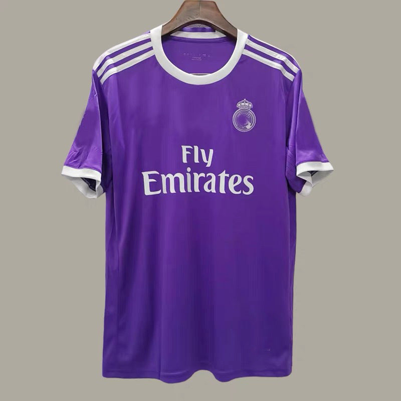 16-17 Real Purple Away Ronaldo Benzema Ramos Retro Jersey