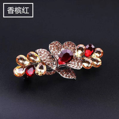 Rhinestone Tulip Spring Clip