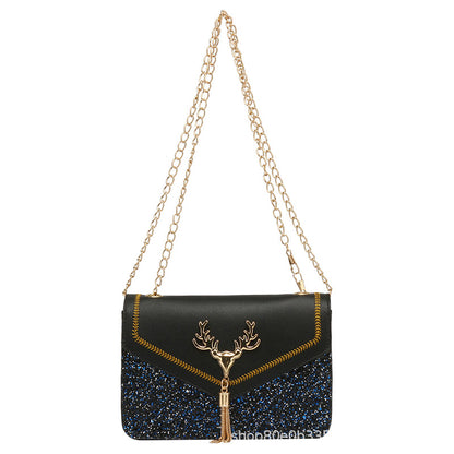 Women's shoulder square bag