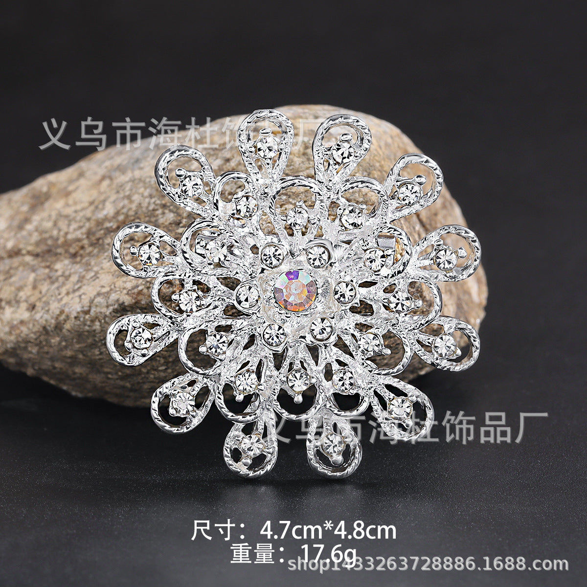 Alloy Rhinestone Brooch Pin fashion