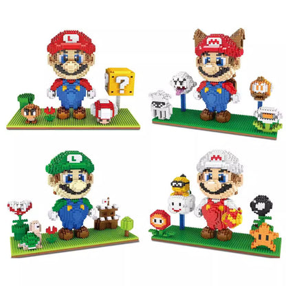 Mario Scene Micro Brick Set, Children's DIY Building Toy