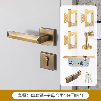 Brass door lock