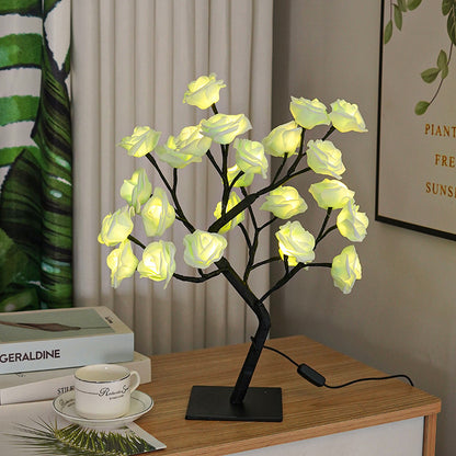 USB switch LED simulation rose tree lamp decoration night light