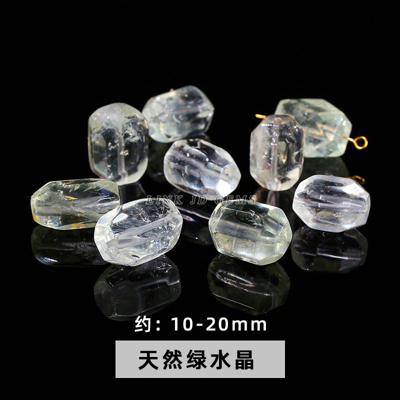 Natural ghost crystal cut with shape loose beads