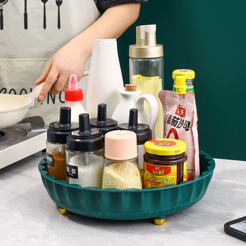 Rotating kitchen organizer