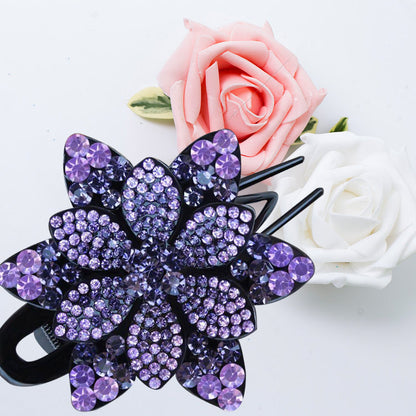 Rhinestone three-tooth clip duck bill clip hair accessories