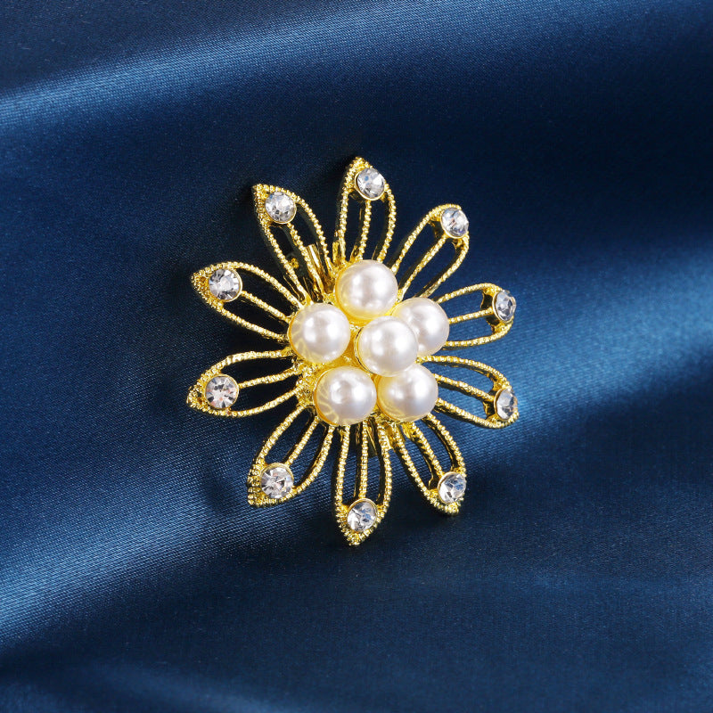 Pearl Corsage Fashion Versatile Rhinestones