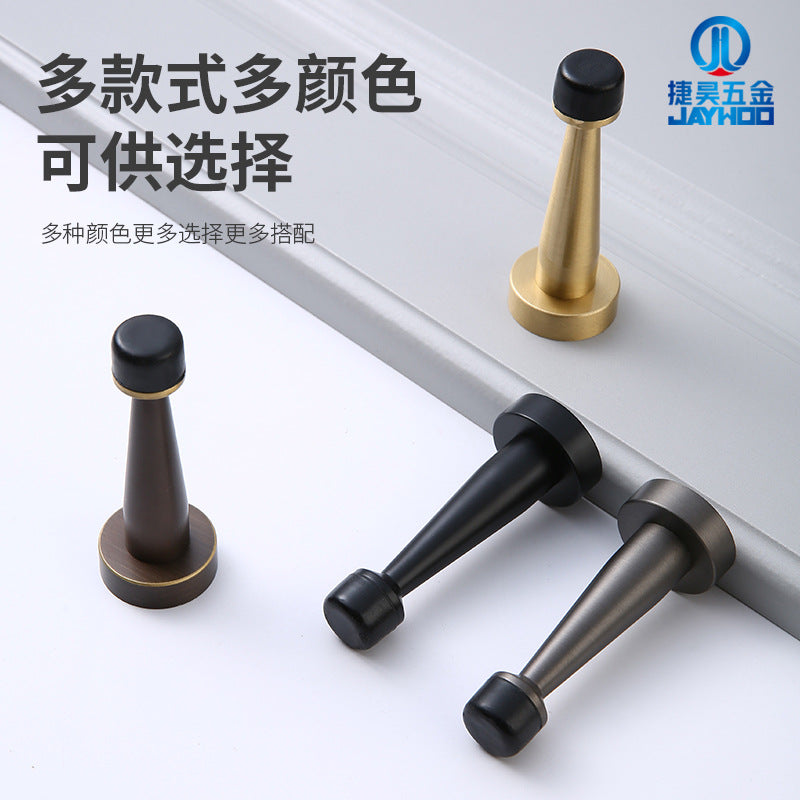 Rubber anti-collision black brass door top wholesale