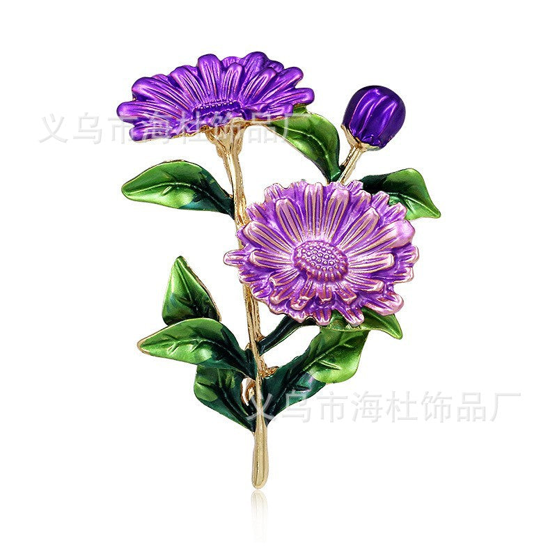 Pearl Peony National Style Brooch