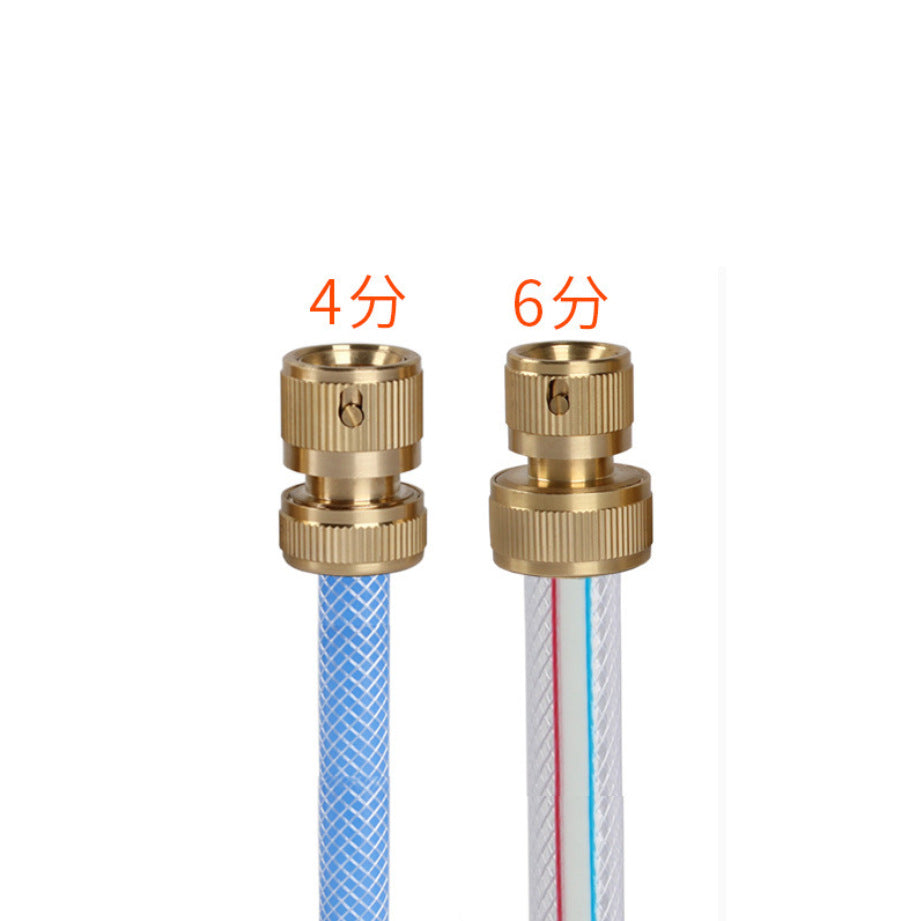 Pure copper 3/4 quick connector garden hose connector