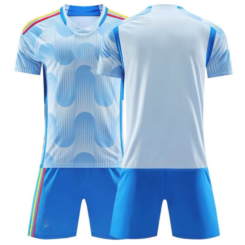 Conjunto de camiseta de aficionado de local de España 15 Ramos 9 Xavi Copa del Mundo 2022 