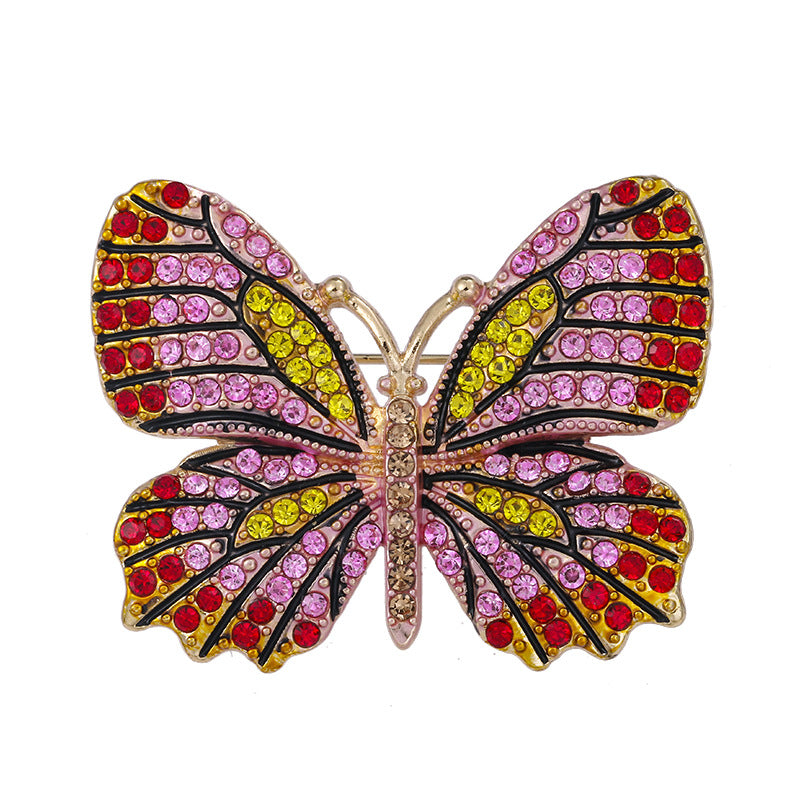 Fashion Colorful Butterfly Brooch Set