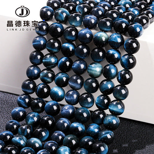 Blue tiger's eye loose beads