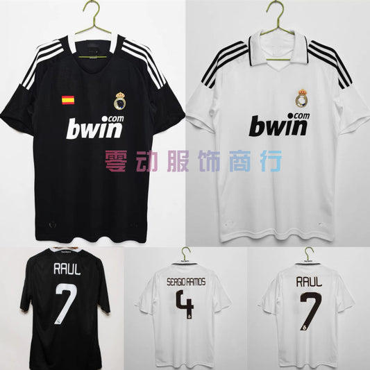 08-09 Real Madrid Home Away Retro Raul Van Nistelrooy Robben Jersey