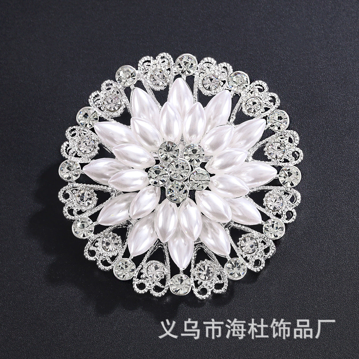 Alloy Rhinestone Brooch Pin