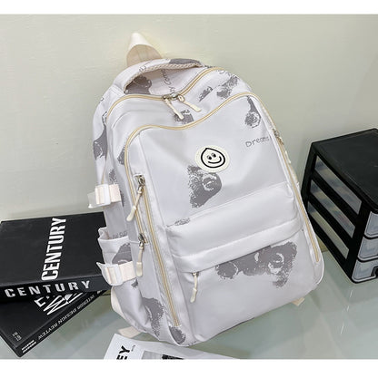 Fashion smiley face schoolbag backpack