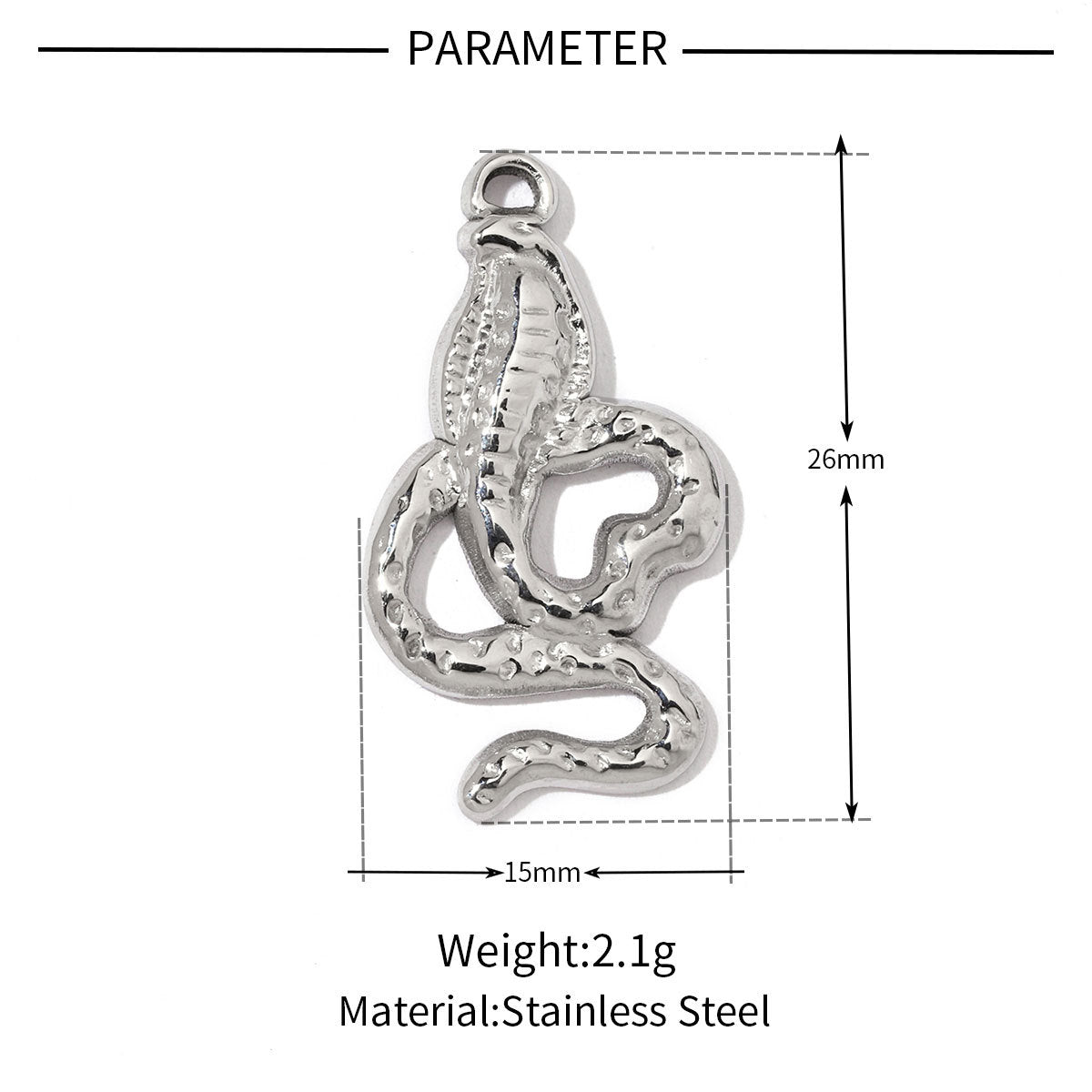 Animal Claw Snake Titanium Steel Pendant