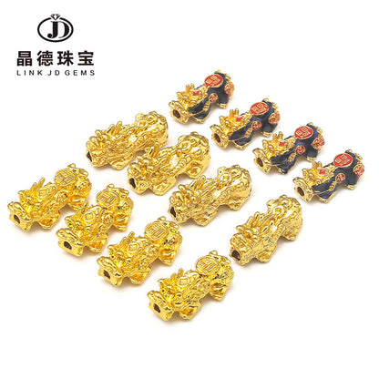 Wufu alloy Pixiu loose beads