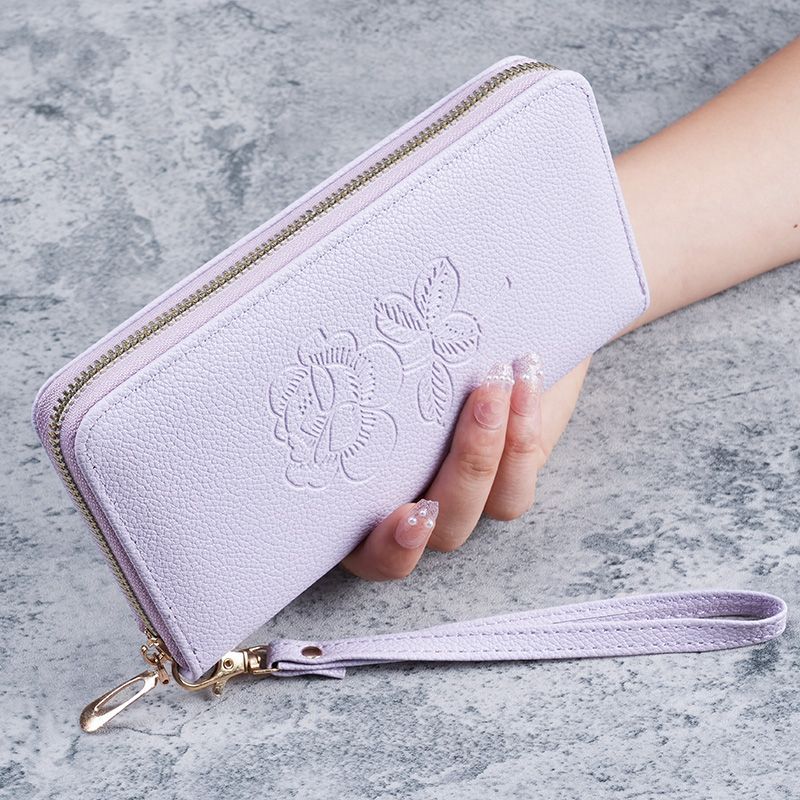 Long zipper multi-function wallet