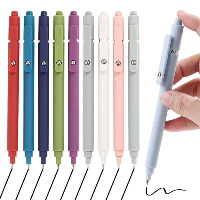 Push-to-go gel pen 0.5 low-center-of-gravity ballpoint pen clip