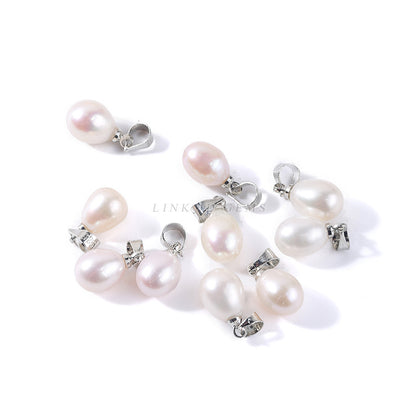 8Mm Natural Freshwater Pearl Rice Bead Pendant